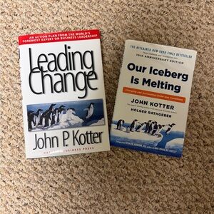 John P. Kotter Book Set - Leading Change & Our Iceberg is Melting